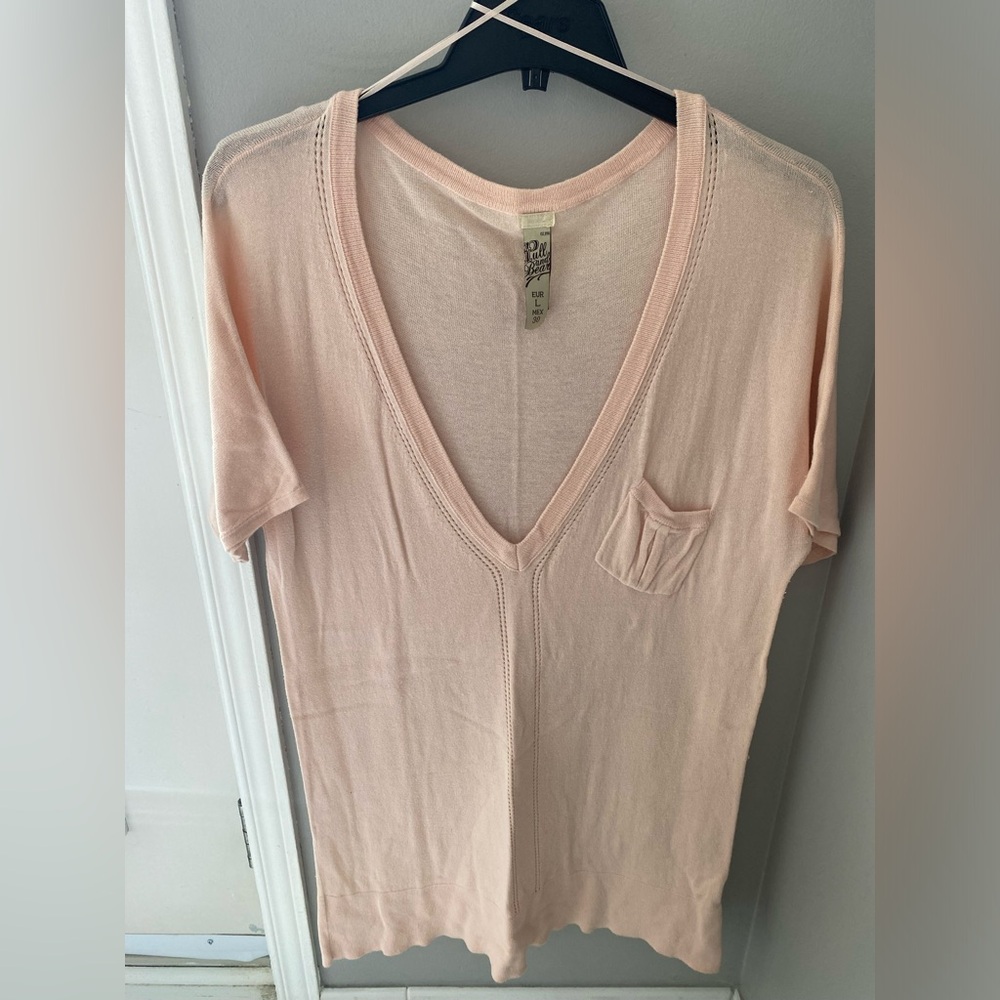 Pull&Bear Pink Loose T-Shirt